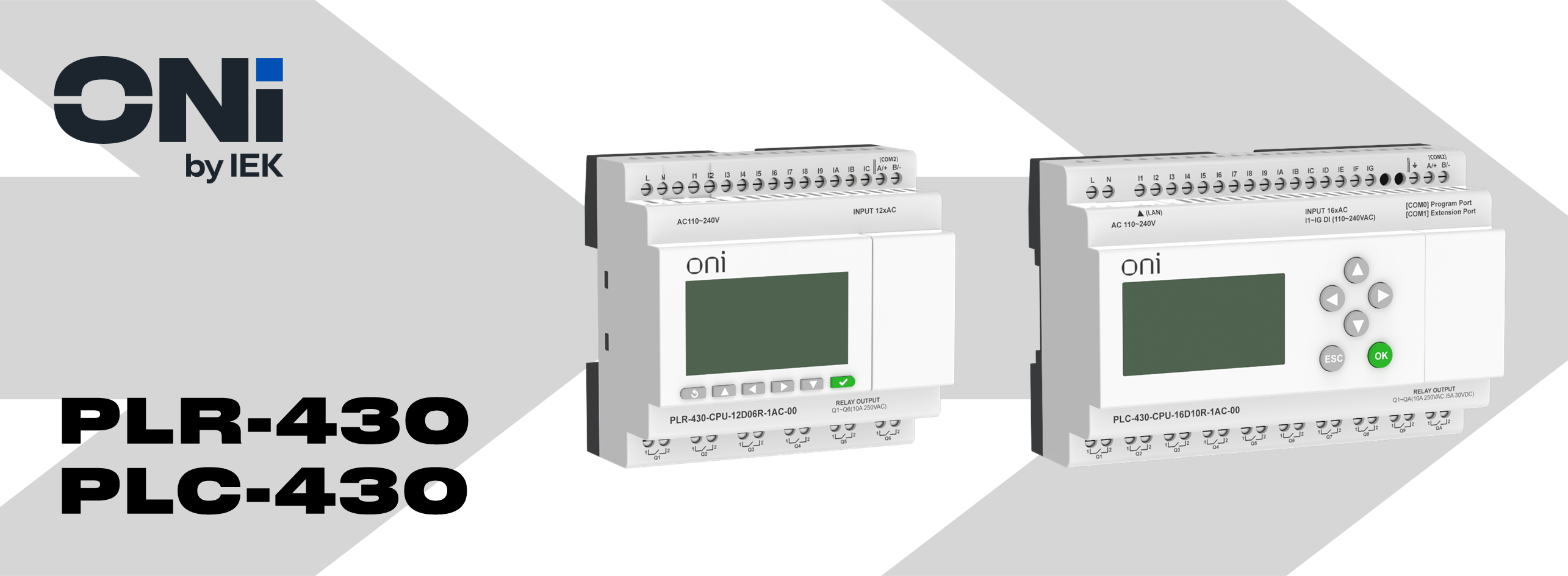3101 Программируемые логические контроллеры           PLR-430 и PLC-430